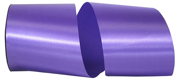 Florist Ribbons --- 4 inch x 50 yards --- Satin / Acetate Supreme Cooler Ribbon -- Grape Color