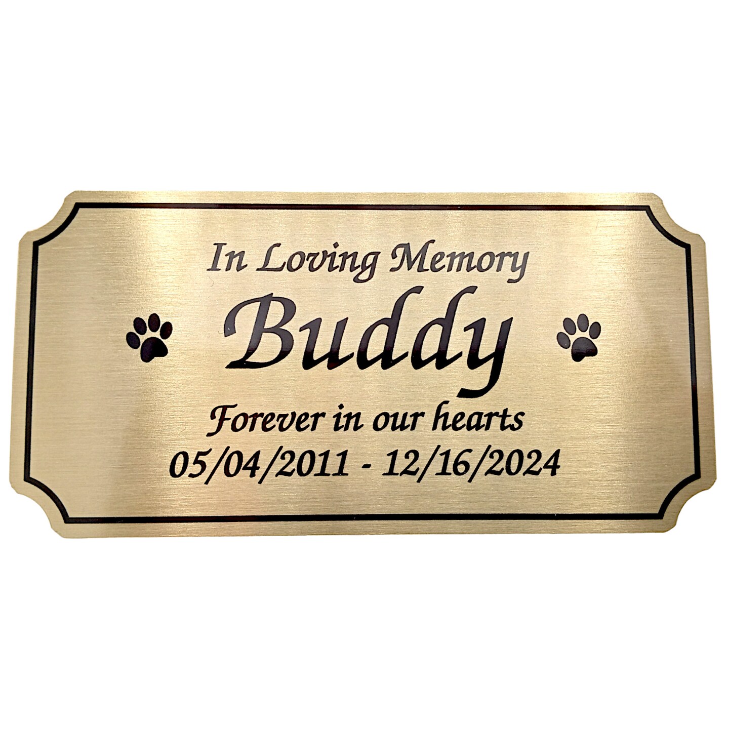 Pet memorial plaque for urn hotsell