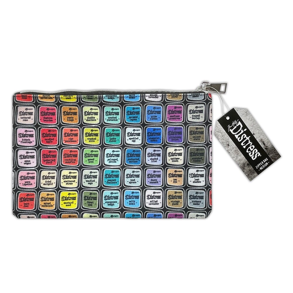 Tim Holtz Distress Zipper Bag-Medium, 6&#x22;X10&#x22;