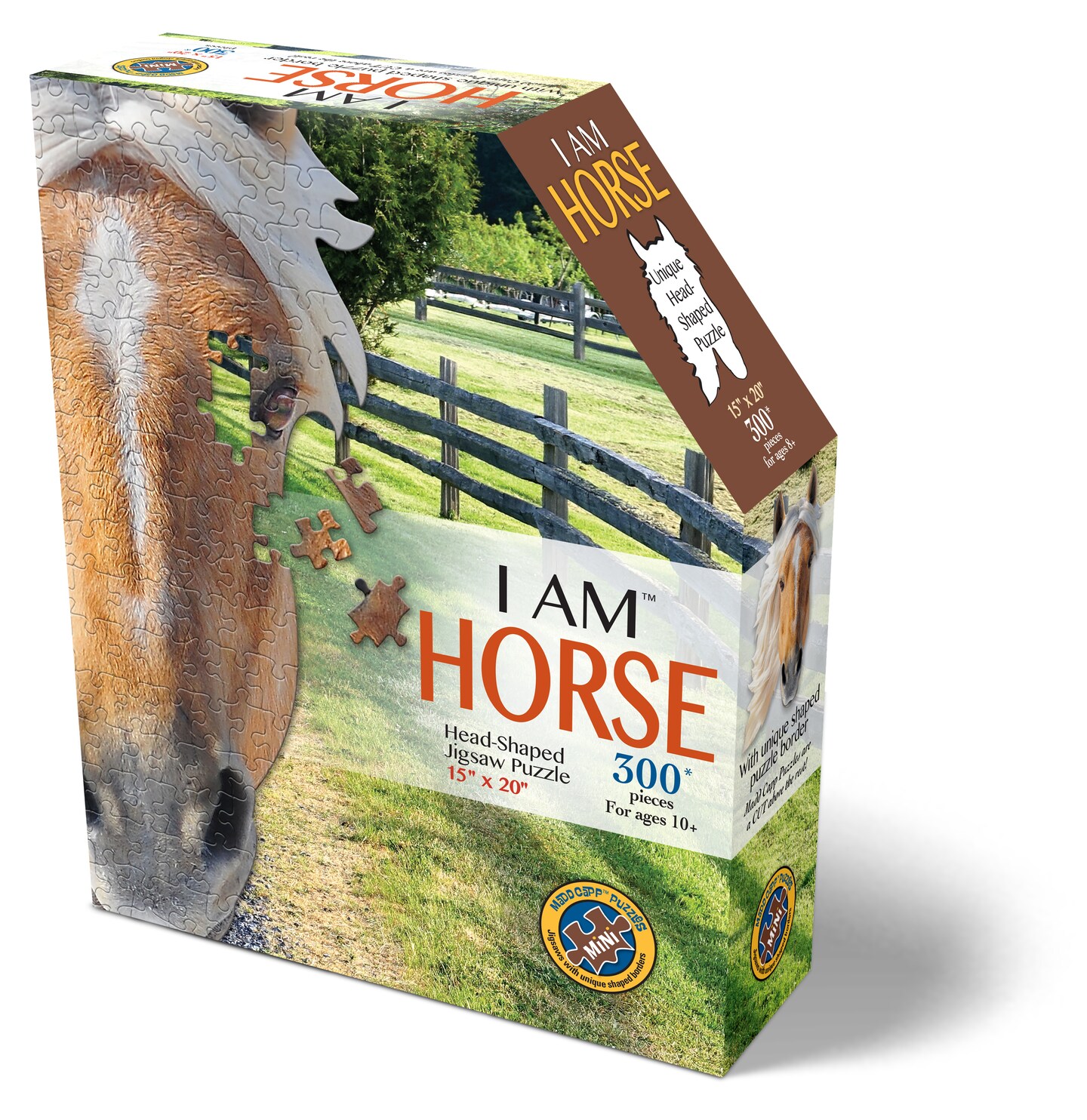 Madd Capp Puzzles - I AM Horse - 300 Pieces - Animal Shaped Jigsaw Puzzle