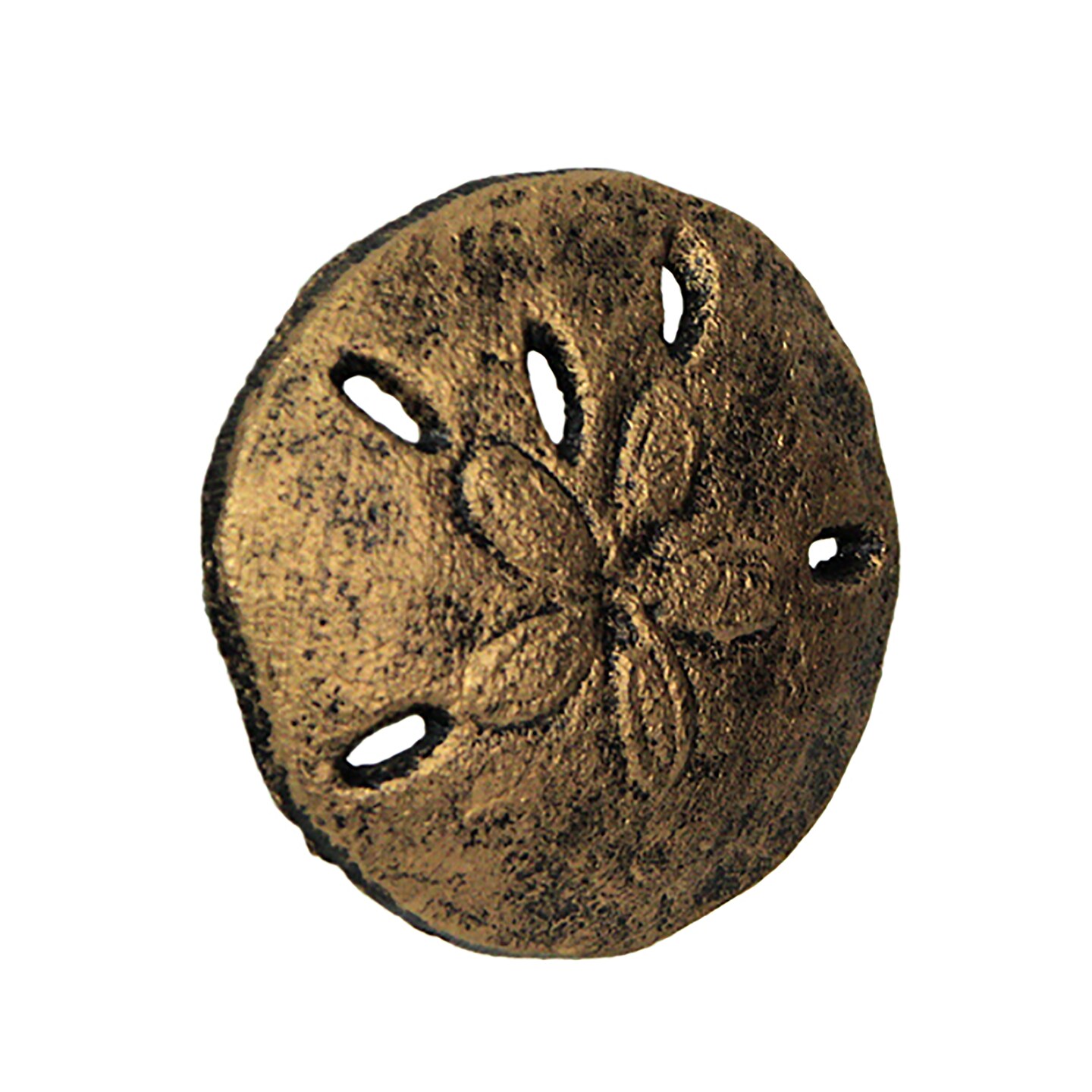 Antique Finish Sand Dollar Drawer Pulls - 6-Piece Set