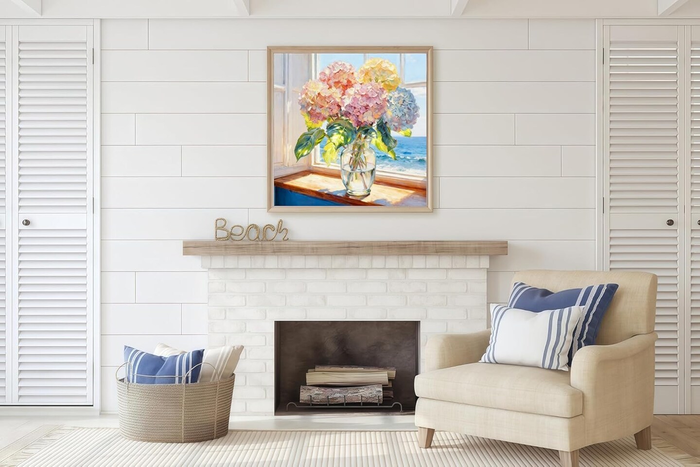 Hydrangea Diamond Art Kits for Adults - 13.8x13.8 Inch 5D Full Drill Diamond Painting - DIY Flower Gem Art Craft - Round Rhinestone Mosaic for Beginners & Home Wall Decor