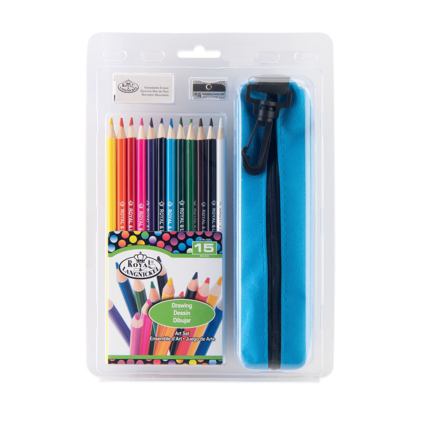 RTN-140 | Drawing Pencils with Case - 12pc