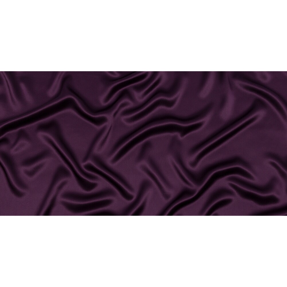1 Yard Silk Charmeuse 44" Wide Blackberry Luxury Fabric for Gowns, Dresses & Bridal Wear
