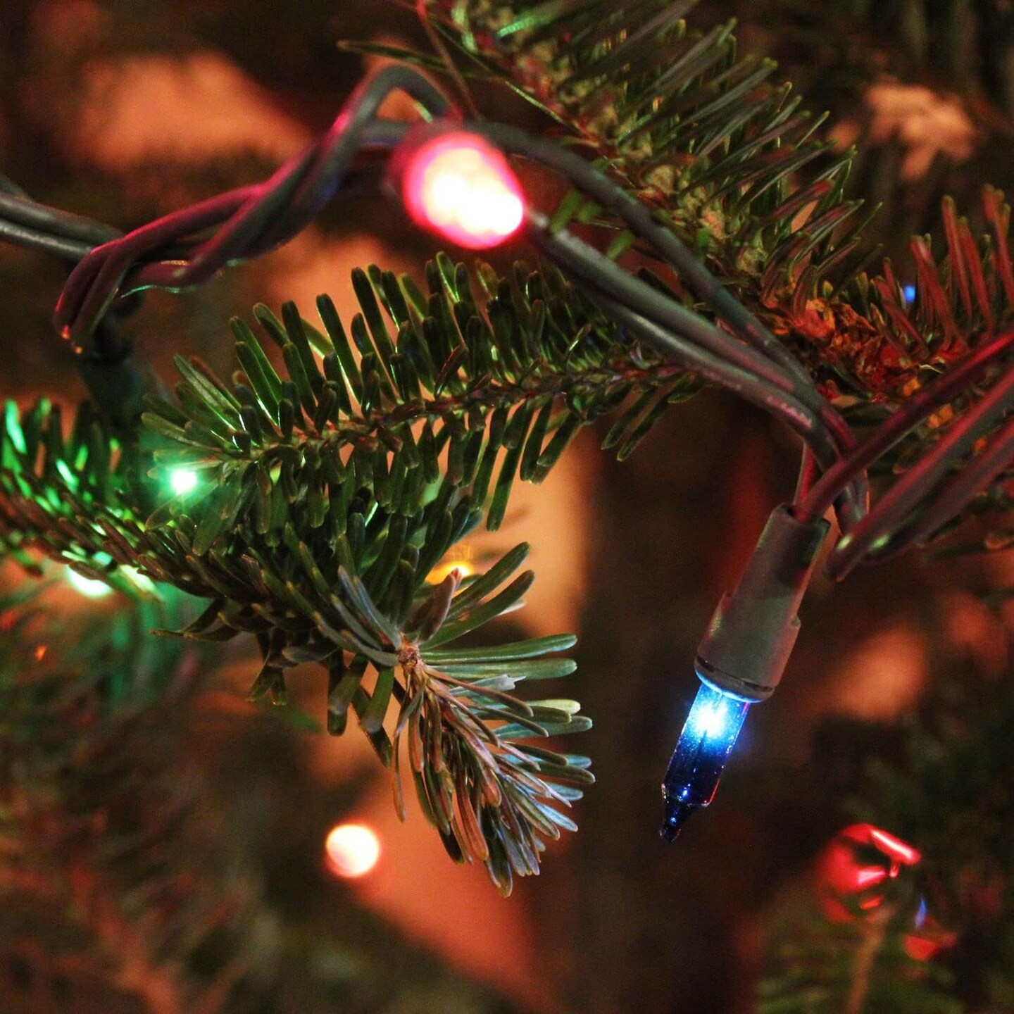 Multi-Colored Christmas Mini String Lights, 20FT 100 Count Incandescent Waterproof Fairy Lights Plug in, Connectable Christmas Decorations for Indoor Outdoor