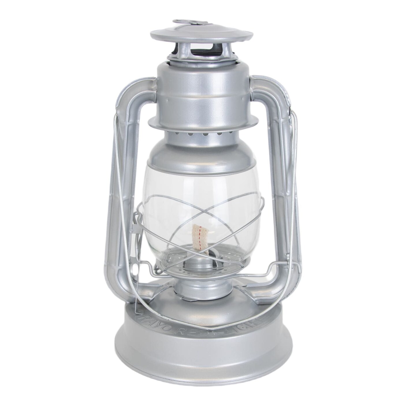 Rayo Redi-Light Kerosene Lantern Hurricane Outdoor Lamp 14 inch Silver