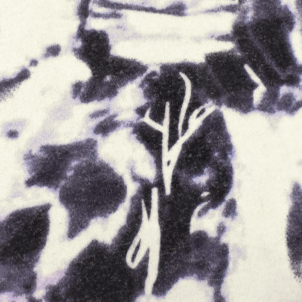 Purple-White-Multi Tie Dye Printed Stretch Rayon Brushed Jersey Knit Fabric By the Yard