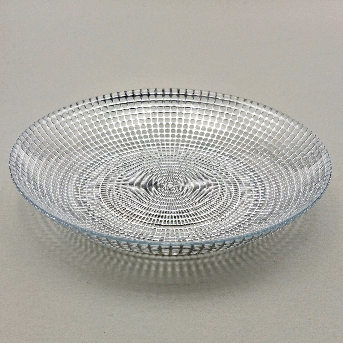 Handmade Swirl Pattern Glass Plate Decorative Soup and Salad Dish