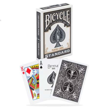 Bicycle Rider Back Black Playing Cards, Poker Size Standard Index, 1 Deck