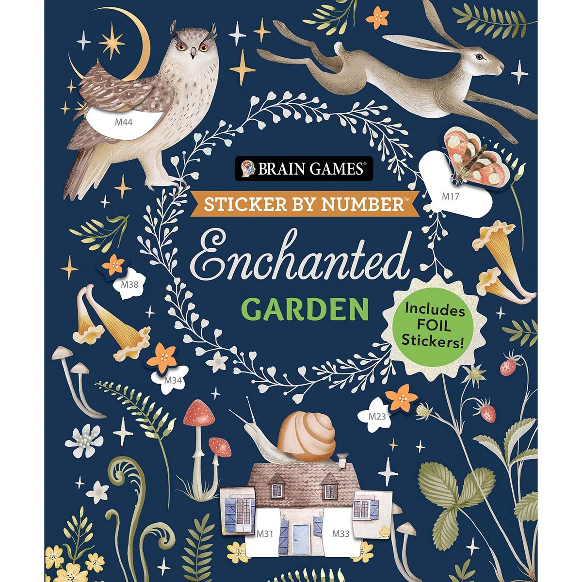 Brain Games Enchanted Garden Sticker by Number