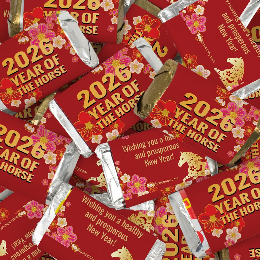 80ct Chinese New Year Candy Chocolate Coins Party Favors (80 Pack) - 2026 - Year of the Horse