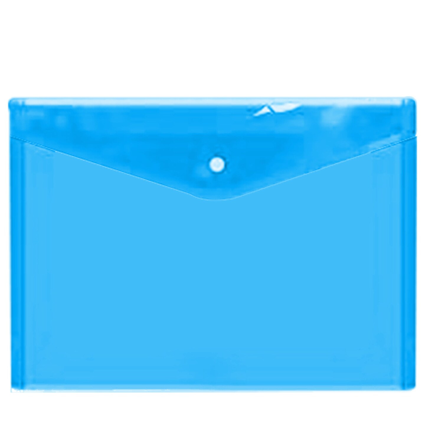Clear Plastic Envelopes, Clear Folders for Documents, A4 Letter Size Plastic File Folder, Plastic Envelopes with Snap Closure, Blue Clear Document Folder for School and Office Supplies – Enday