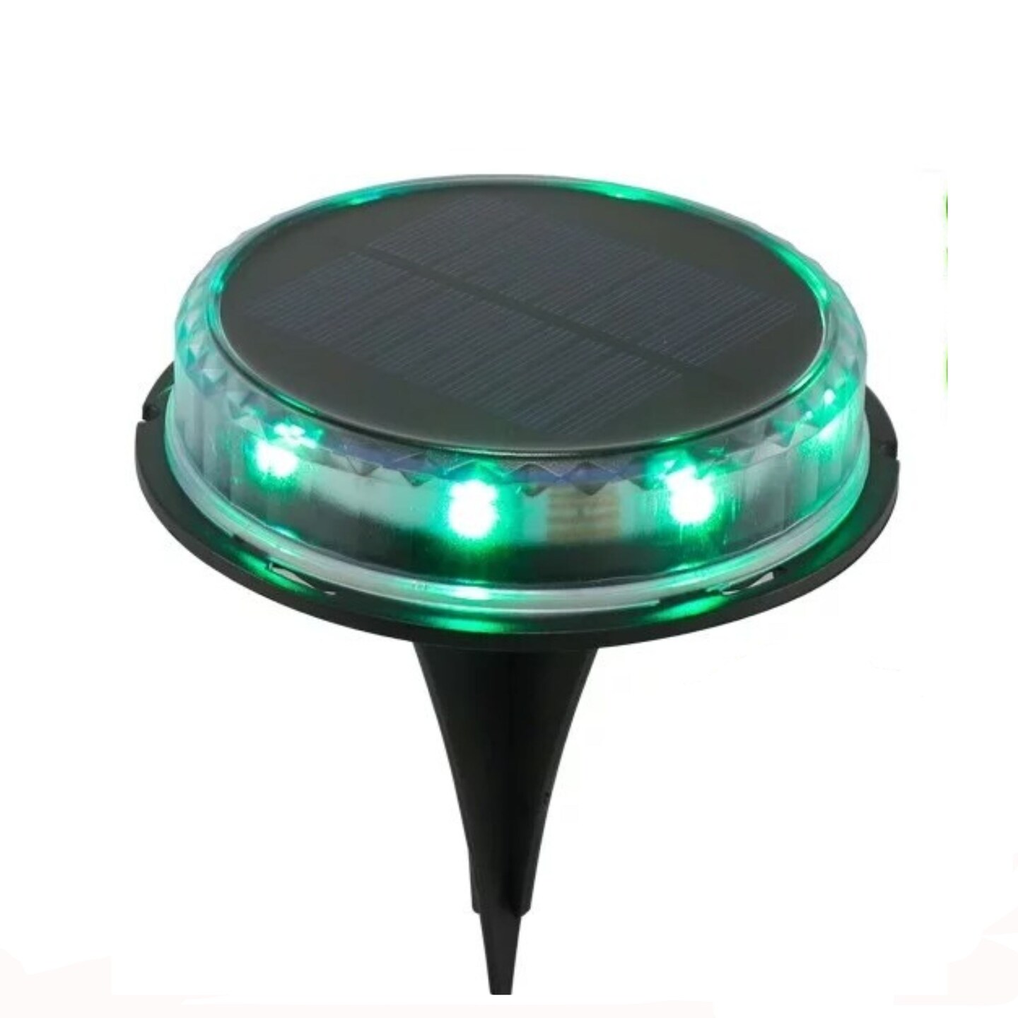 17-LED LED Solar Ground Lights Outdoor Disk Lamp Lawn Pathway