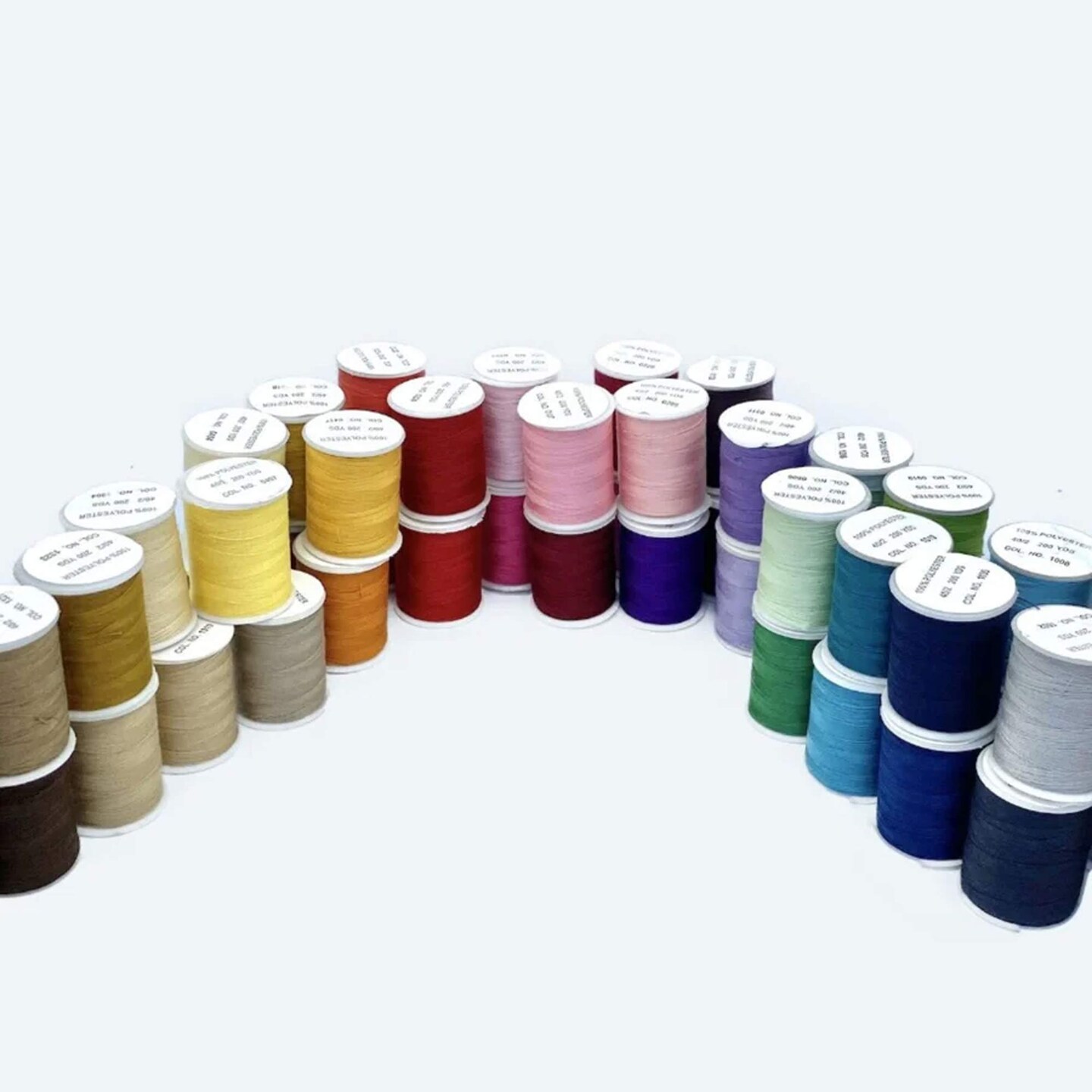 200 Yards Neutral Sewing Thread 100 Percent Polyester Small Spool for DIY Projects
