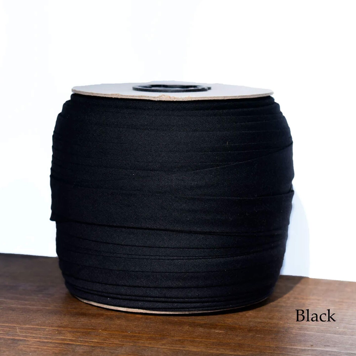 5 Yards Black Satin Double Folded Bias Tape Smooth 1/2&#x22; Trim for Sewing &#x26; Crafts
