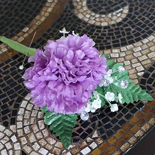 Artificial Carnation Picks, 5-Inch, 3.5" Wide, Box of 200, Lavender, Realistic Silk Flowers, Spring Floral Picks, Parties & Events, Home & Office Decor, Floral Home by Artificial Flowers