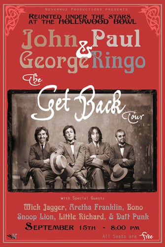 The Beatles Reunion by Anon Wall Art D&#xE9;cor 18 x 12 Art Print