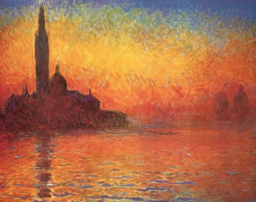 Dusk, Crepusculo by Claude Monet Wall Art Décor 11 x 14 Art Print