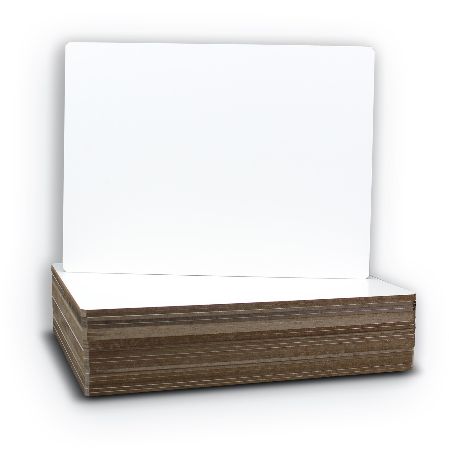 Flipside Products 9" x 12" Dry Erase Boards 24 Pack, White Boards, Nipped Corners, Classroom Pack, Single Sided Lapboard For Class, Reusable For Group Participation