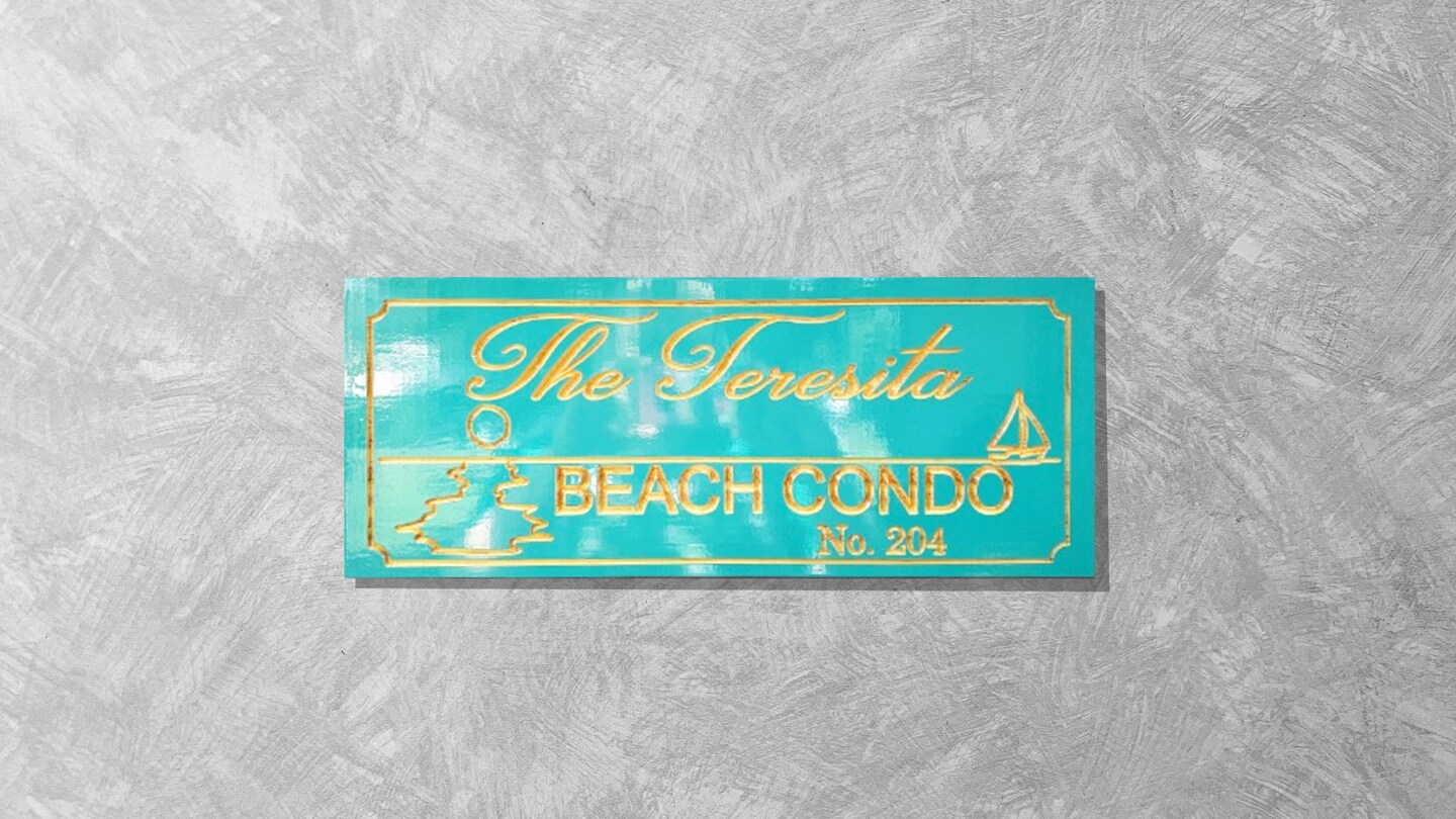 Custom Beach House Sign, Personalized Coastal Decor, Seaside Cottage ...