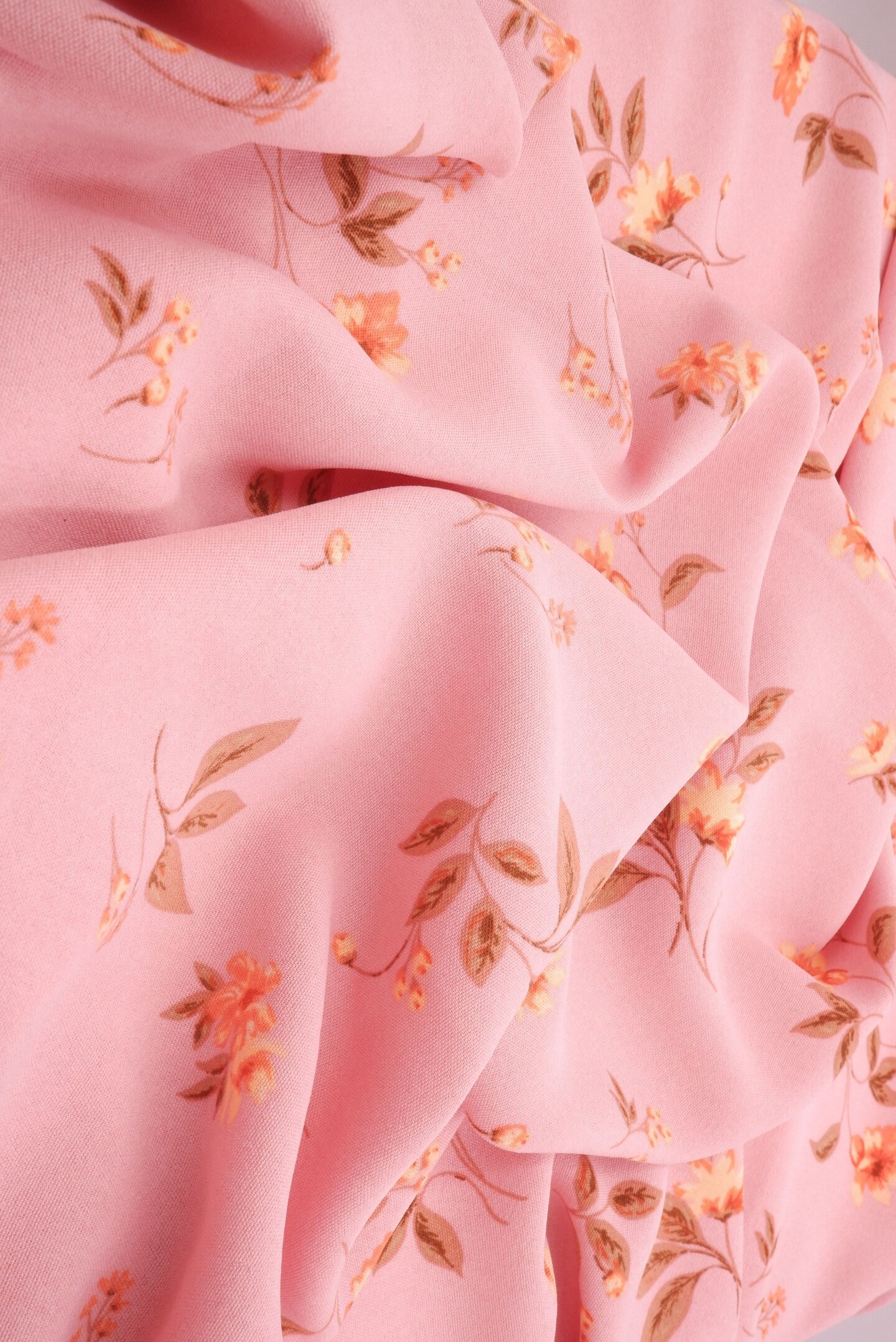 1 Yard Floral CEY Airflow Fabric 58/59" Wide, Lightweight 100% Polyester, Dress Blouse Scarf Apparel Fabric