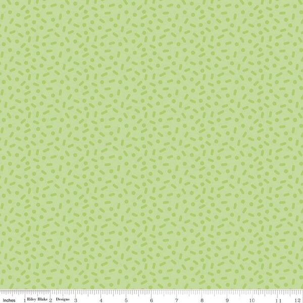 Sprinkles in Green (c16444-green) | Gingerbread Kisses | Doodlebug Designs | Riley Blake