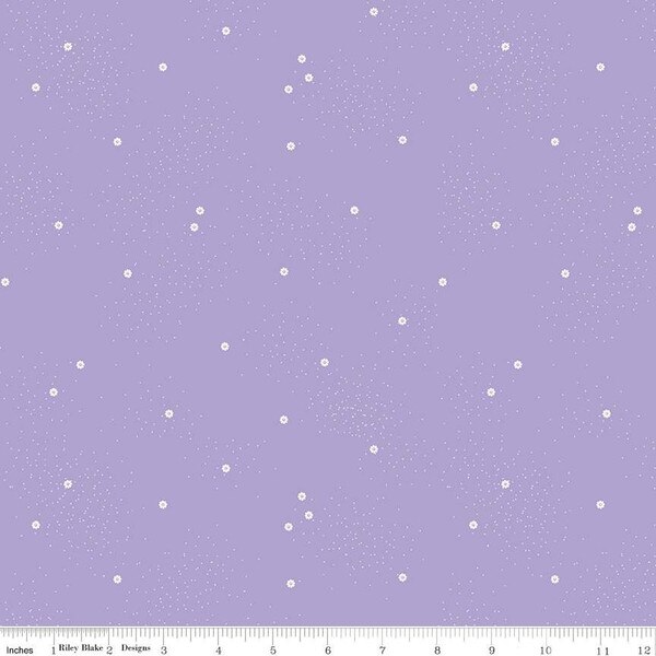 Dainty Daisy in Lilac (c665-lilac) | Dainty Daisy | Beverly McCullough | Riley Blake