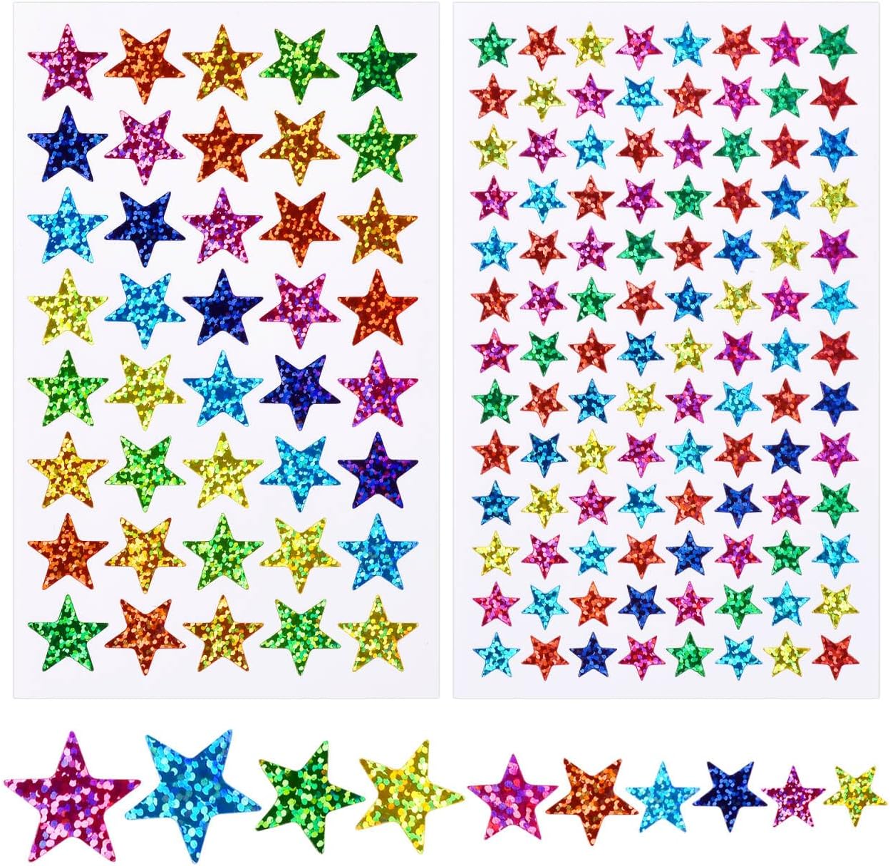 2040 Pcs Star Stickers - Small Stars for Kids Reward