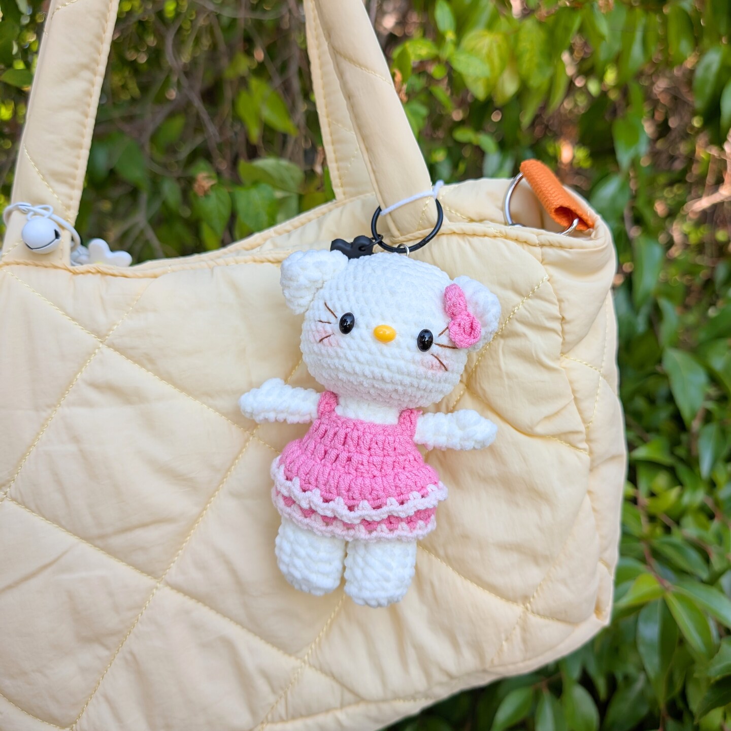 Kawaii Kitty Crochet Plush Bag Charm | Kawaii Soft Cartoon Characters Keychain | Anime Cat Toy Gifts | MakerPlace by Michaels Kawaii Kitty Crochet Plush Bag Charm | Kawaii Soft Cartoon Characters Keychain | Anime Cat Toy Gifts | MakerPlace by Michaels