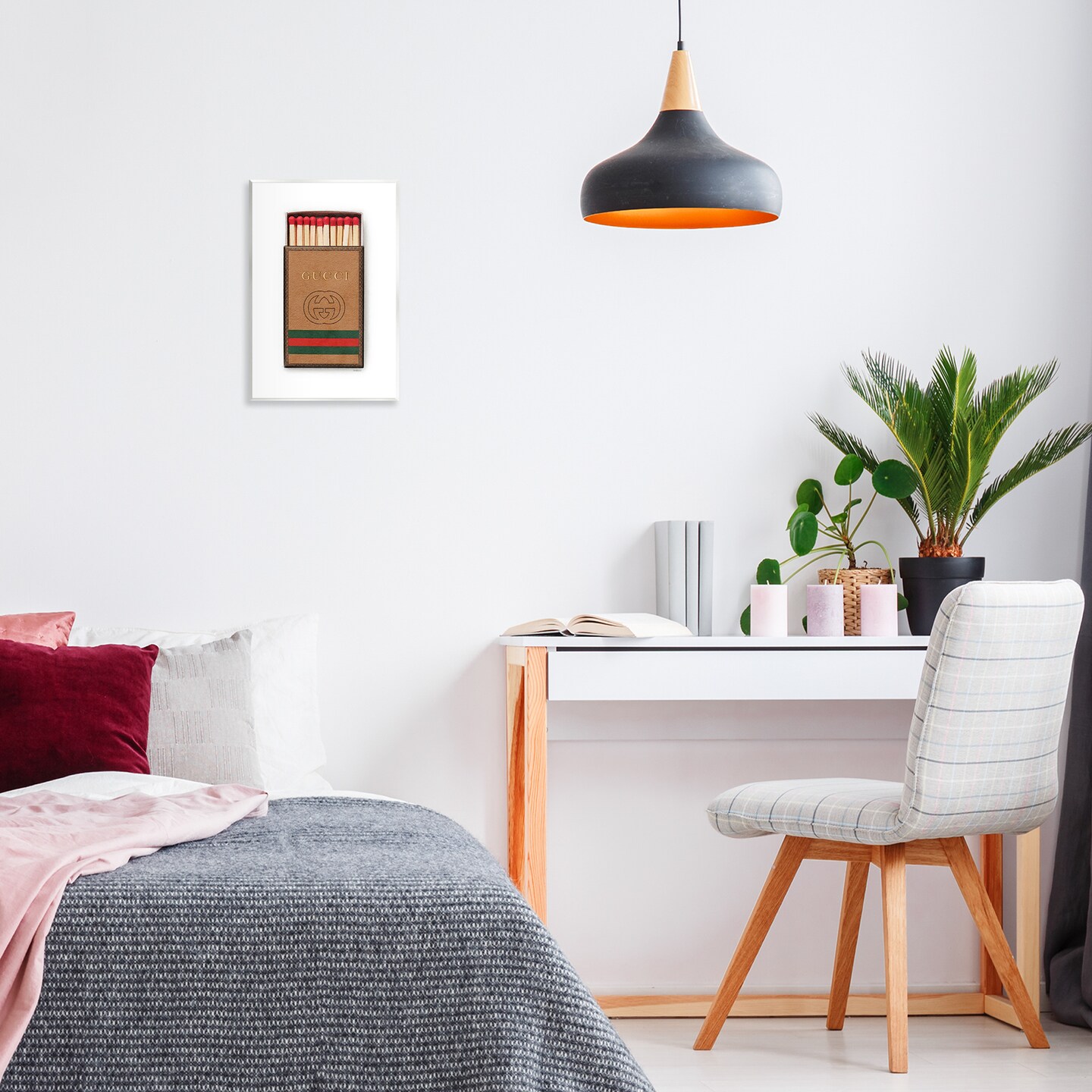 Stupell Industries Trendy Striped Matchbox Wall Plaque By Amanda Greenwood