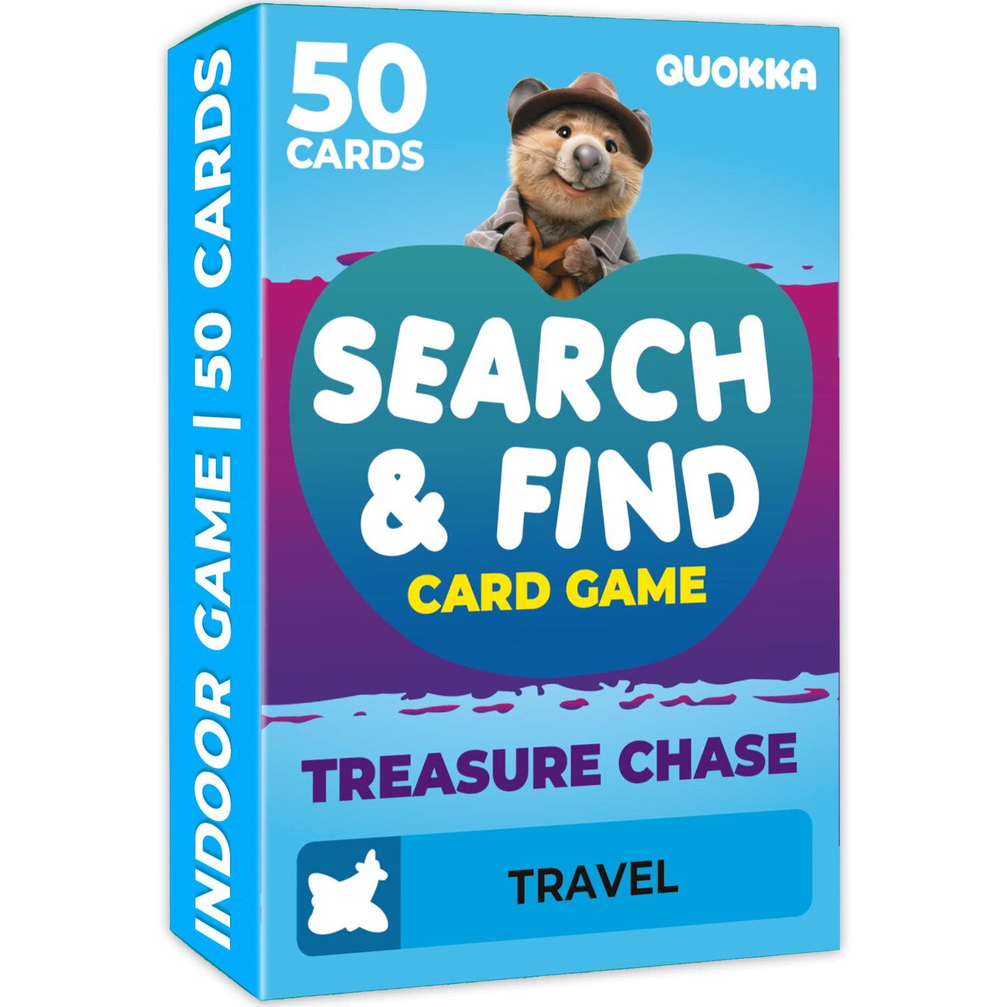 Scavenger Hunt Game 50 Cards for Kids | Search and Find Travel