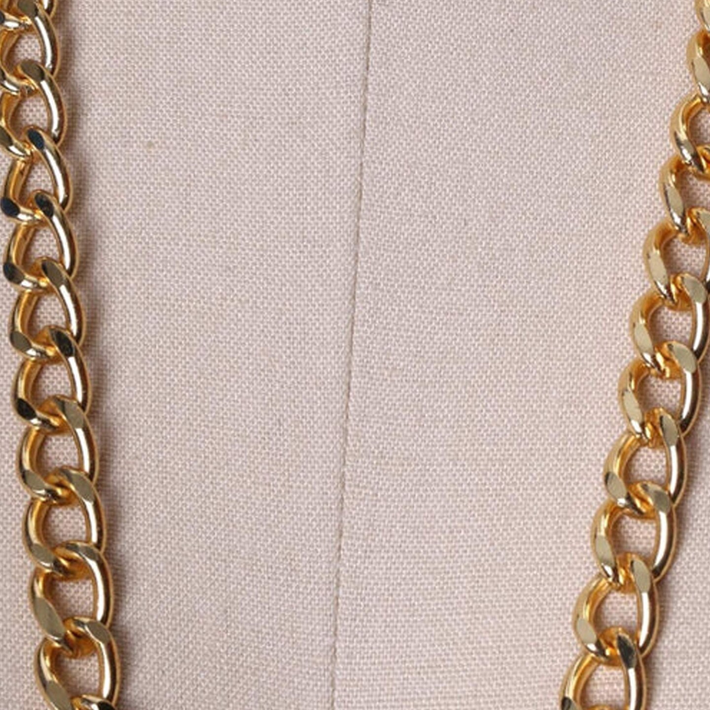 1 Yard 12mm Gold Shiny Metal Fashion Chain Trim for Jewelry and Bag Straps