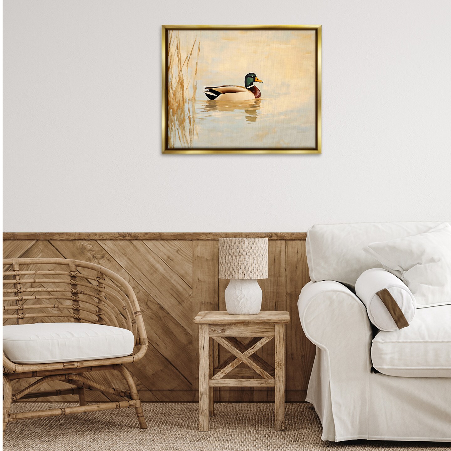 Stupell Industries Green Headed Duck Floating Frame By Franklyn Gregory
