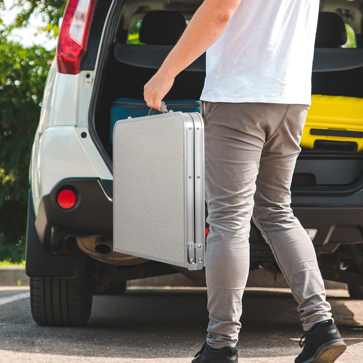 Lightweight Portable Aluminum Folding Camping Table for Multi-Purpose Use