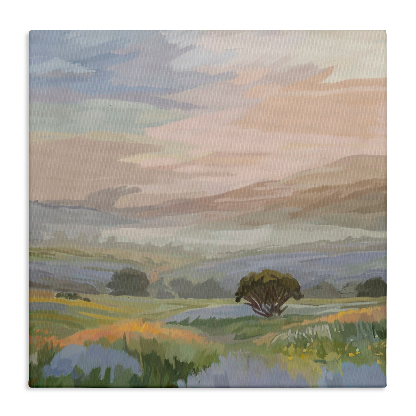 Stupell Industries Warm Sunrise over California Mountains Canvas By Amelia Noyes