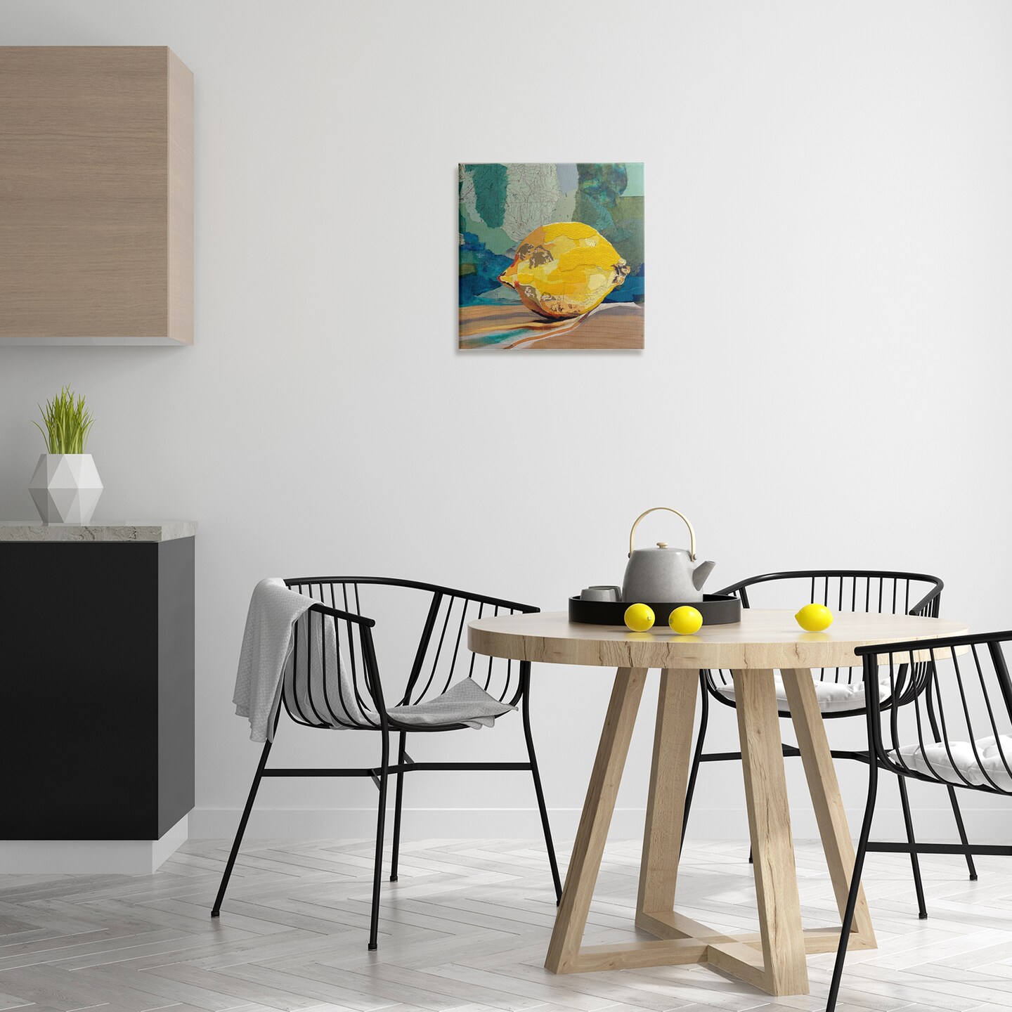 Stupell Industries Mixed Pattern Lemon Collage Canvas By Stacy Gresell