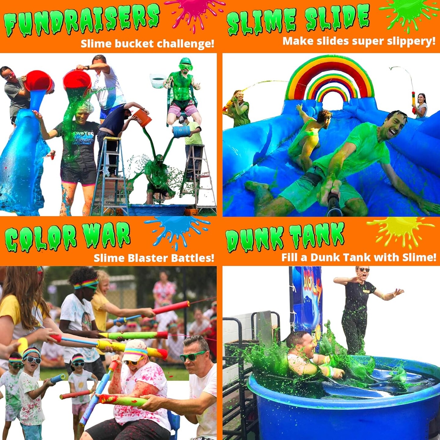 Instant Green Slime Powder. Bulk Slime Kit