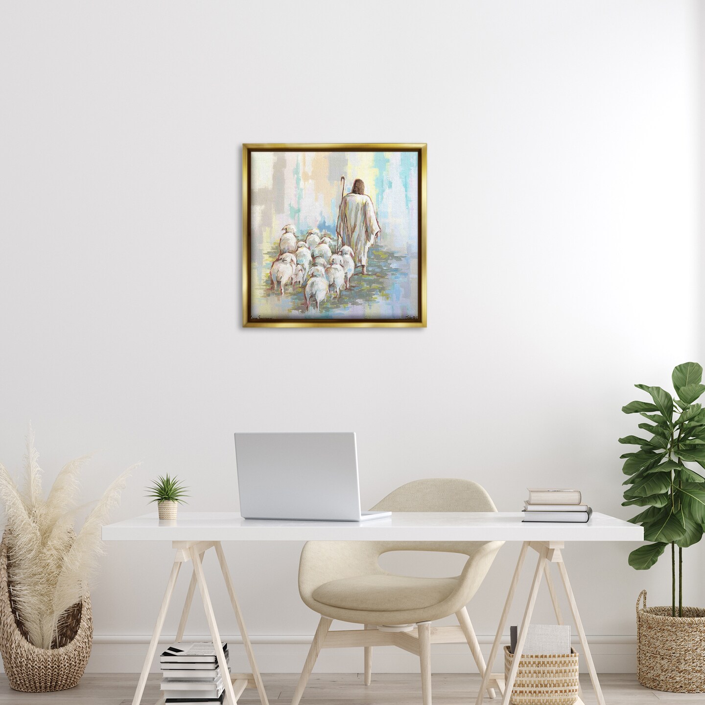 Stupell Industries They Follow Me with Jesus Floating Frame By Linda Sperruzzi