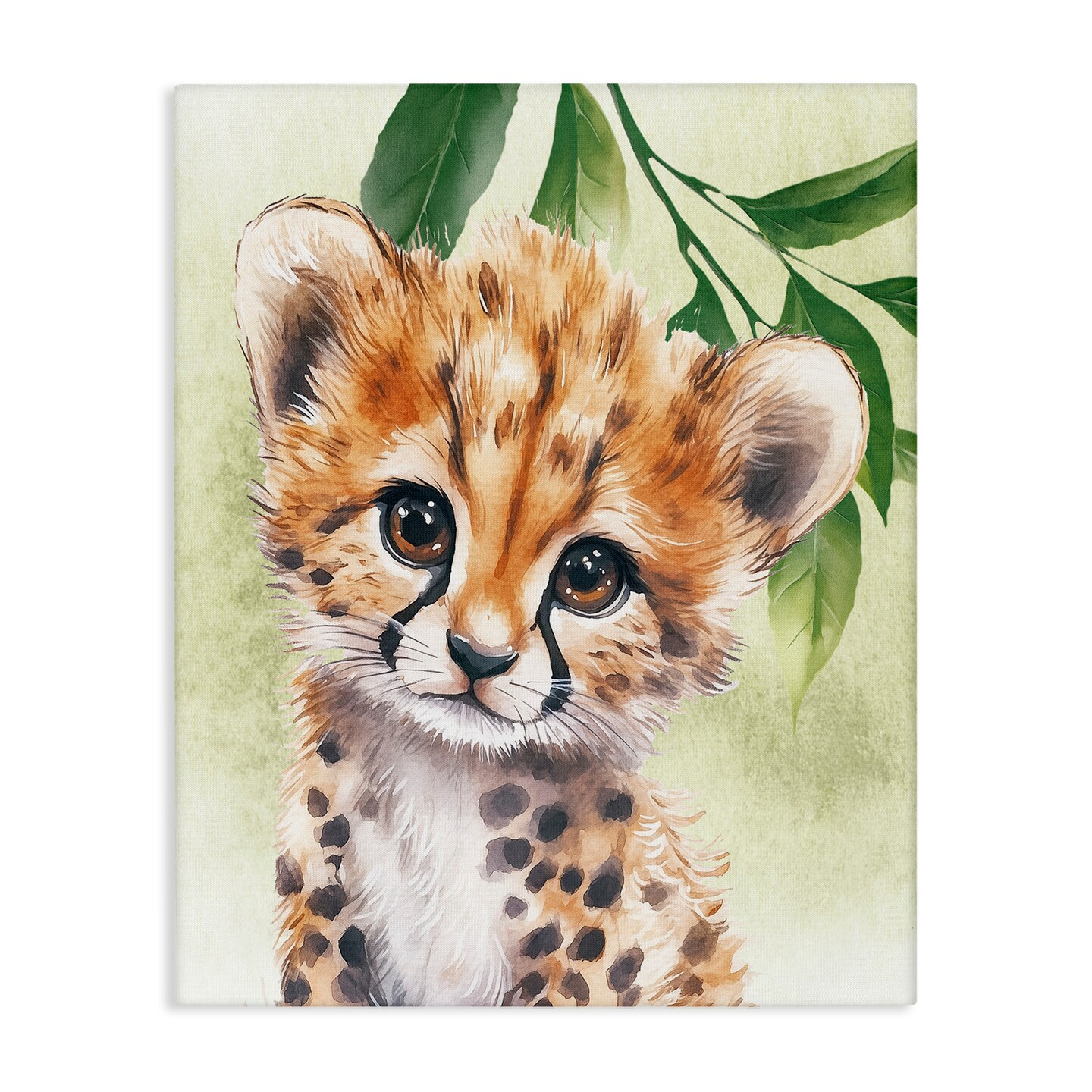 Stupell Industries Jungle Friends Baby Cheetah Canvas By Christine Simpson Art