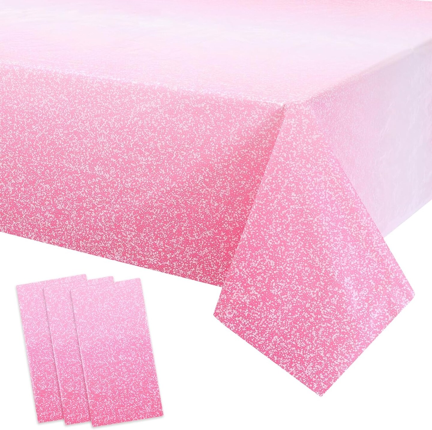 3 Packs Ombre Pink Tablecloth