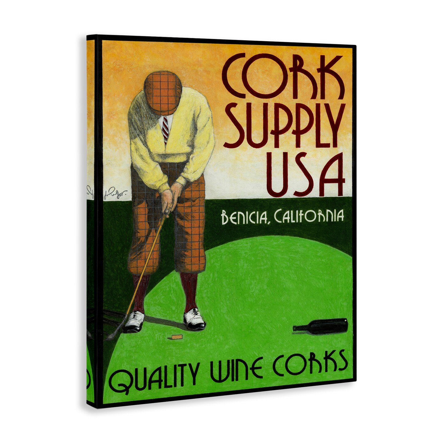 Stupell Industries Antique Cork Supply Poster Canvas By Jean-Pierre Got