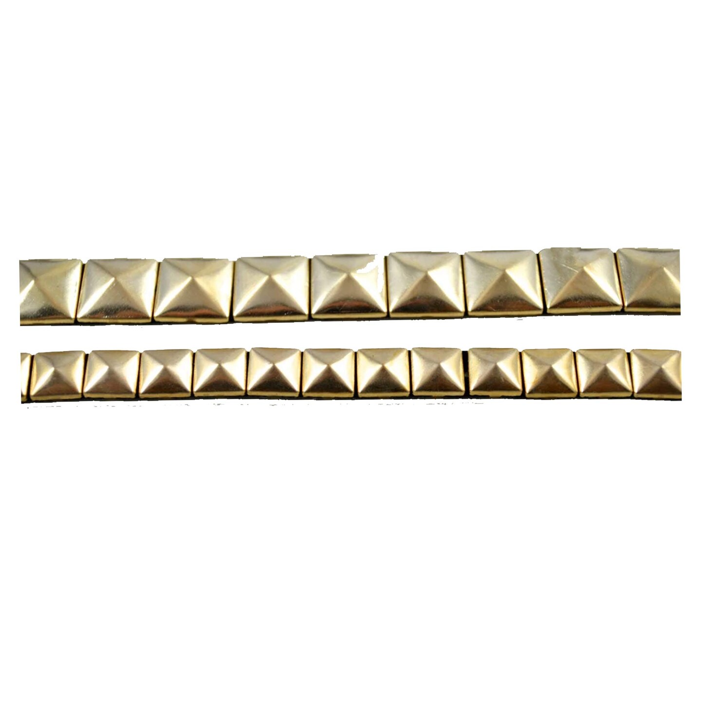1 Yard Gold Stud Iron On Tape Trim 1/2 Inch Metallic Accent Strip