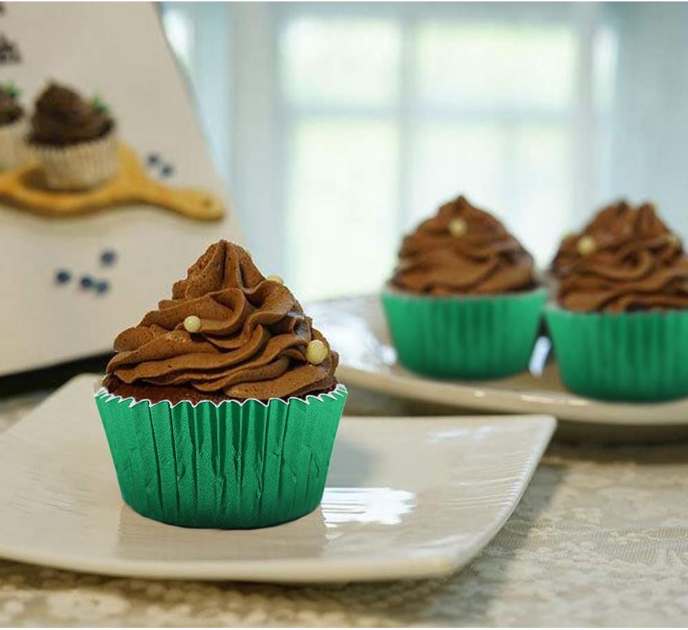 500 Pack Green Baking Cups Cupcake Liners for Baking(Green)