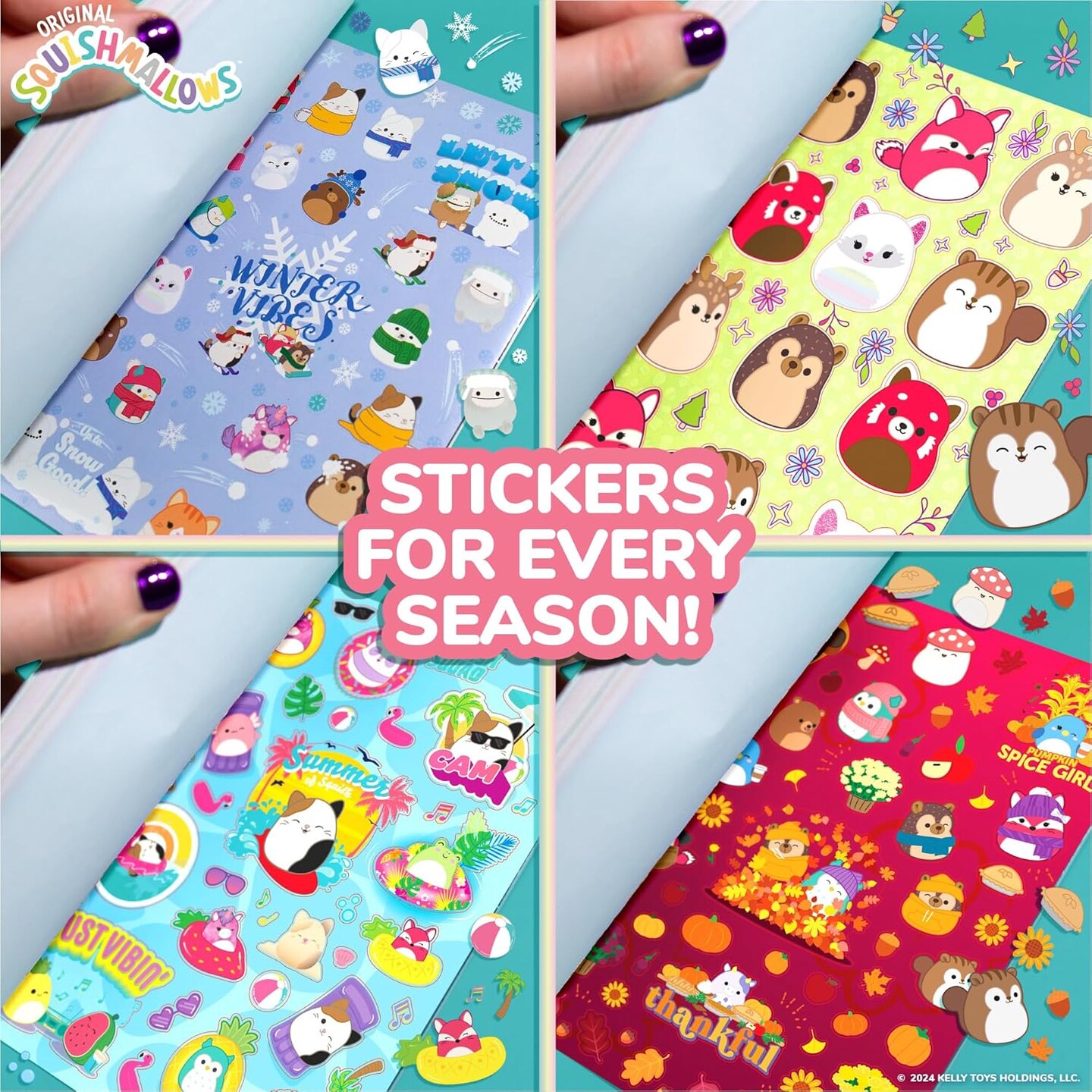 Original Squishmallows 2000+ One of a Kind Sticker Book