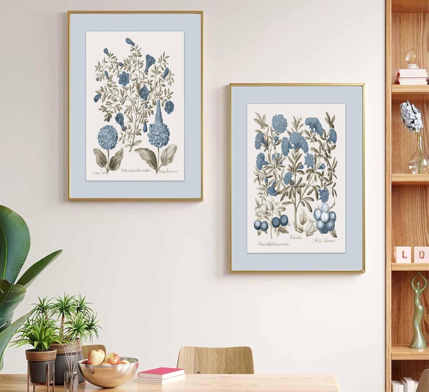 2 Pcs Hydrangea Floral Canvas Wall Art Vintage Rustic Farmhouse Sepia