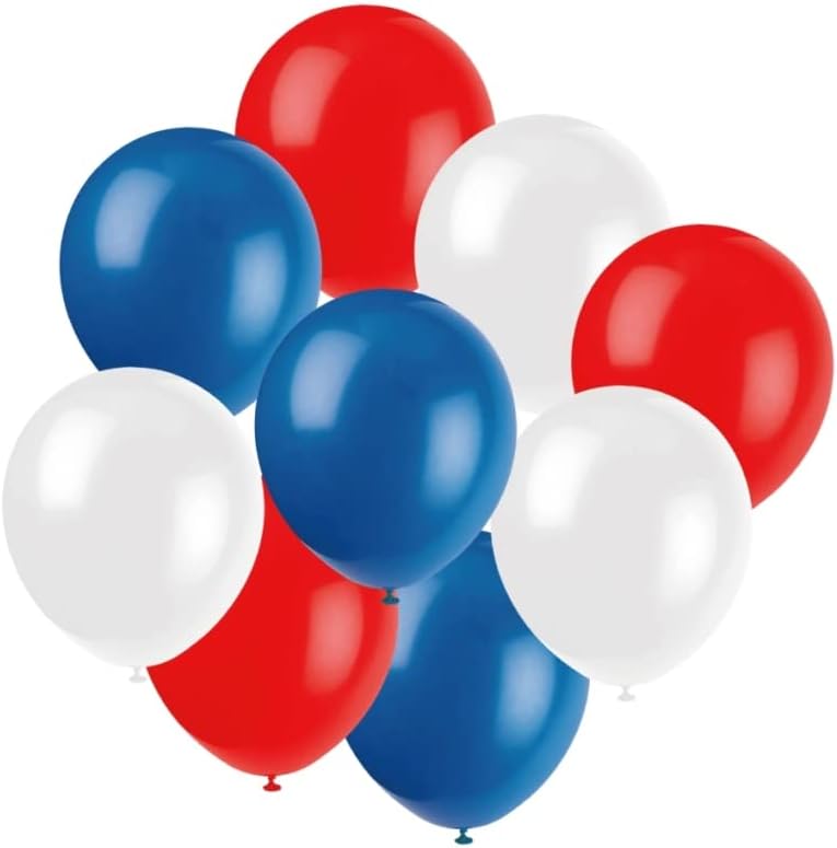 4th of July Party Supplies for 18 Guest &#x2013; Plates, Cups, Napkins, Table Cover, USA Banner &#x26; Balloons
