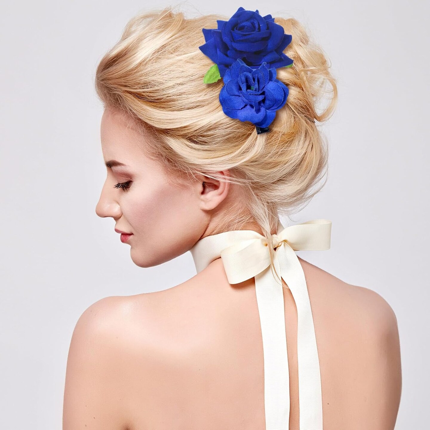 21 Pieces Flower Hair Clip Rose Hair Clips Flower Hair Accessories