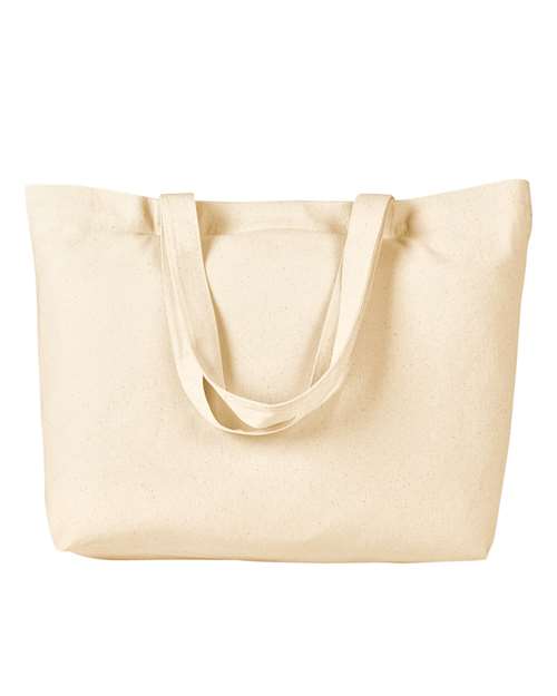 BAGedge® Cotton Twill Horizontal Shopper Tote 100% Cotton