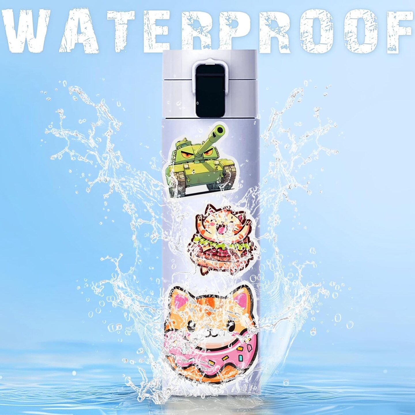 400Pcs Cute Water Bottle Stickers for Kids, Teens