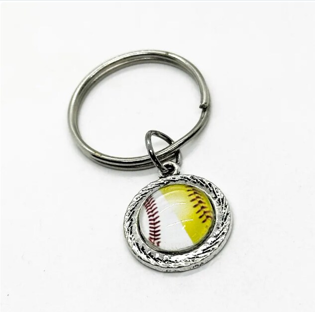 Baseball And Softball Charm Key Chain, Team Mom Gifts, Senior Mom Gifts,  Wife Gift, Mom Gift, Gift For Her, Softball Player, Baseball Player